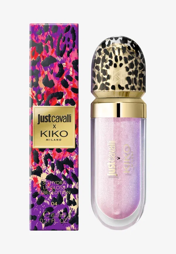 Блеск для губ Just Cavalli x 3D Hydra Rebel Edition - блеск для губ 6.5 мл Kiko Milano, цвет 04 mirage beat — фото 3