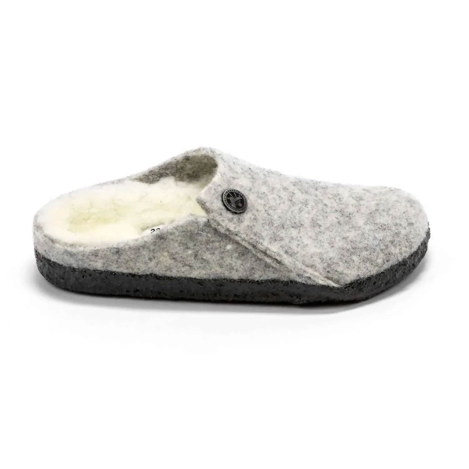 Детские домашние тапочки-клоги на войлочной подошве Zermatt Rivet Kids Comfort Clogs Birkenstock, Light Grey — фото 2