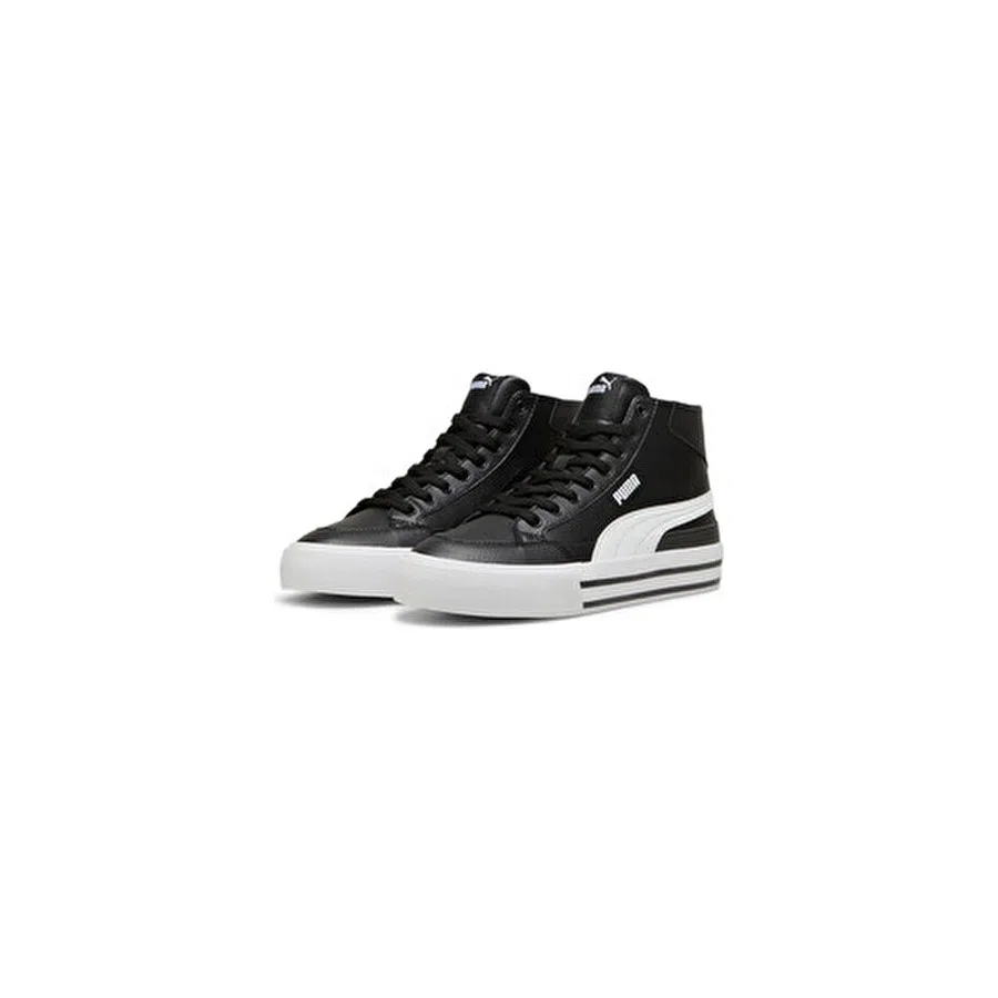 Кроссовки с высоким берцем Puma Court Classic Vulc Orta, Черный — фото 2