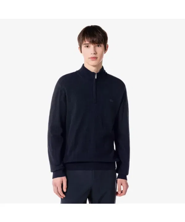 Свитер мужской базовый полузастежка Lacoste