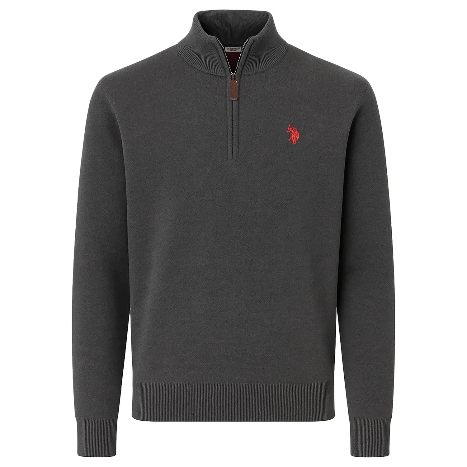 Пуловер вязаный, темно-серый U.S. Polo Assn.