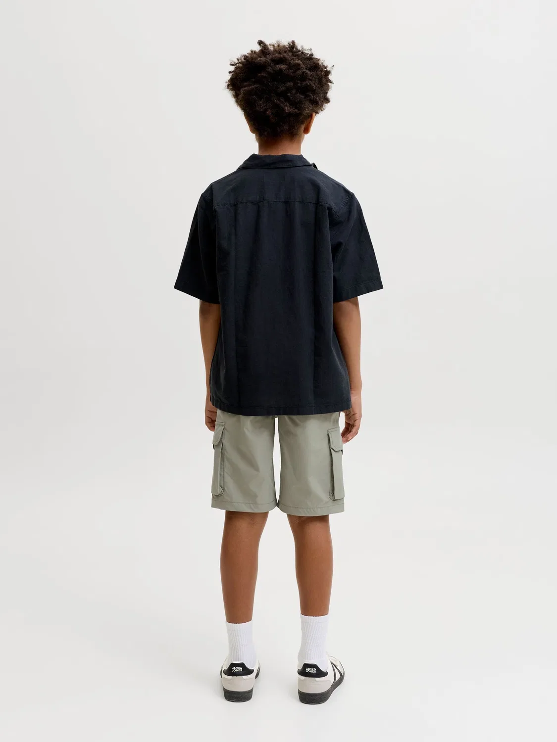 Шорты карго с завязками, Tech JACK & JONES JUNIOR, зеленый — фото 2