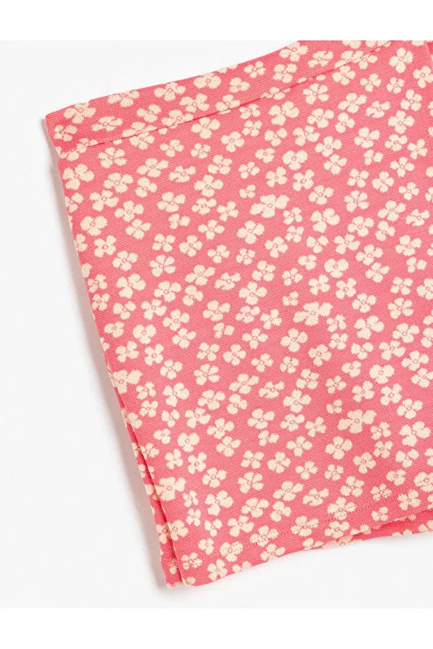Детские шорты для девочек с принтом Koton, Pink Patterned — фото 3