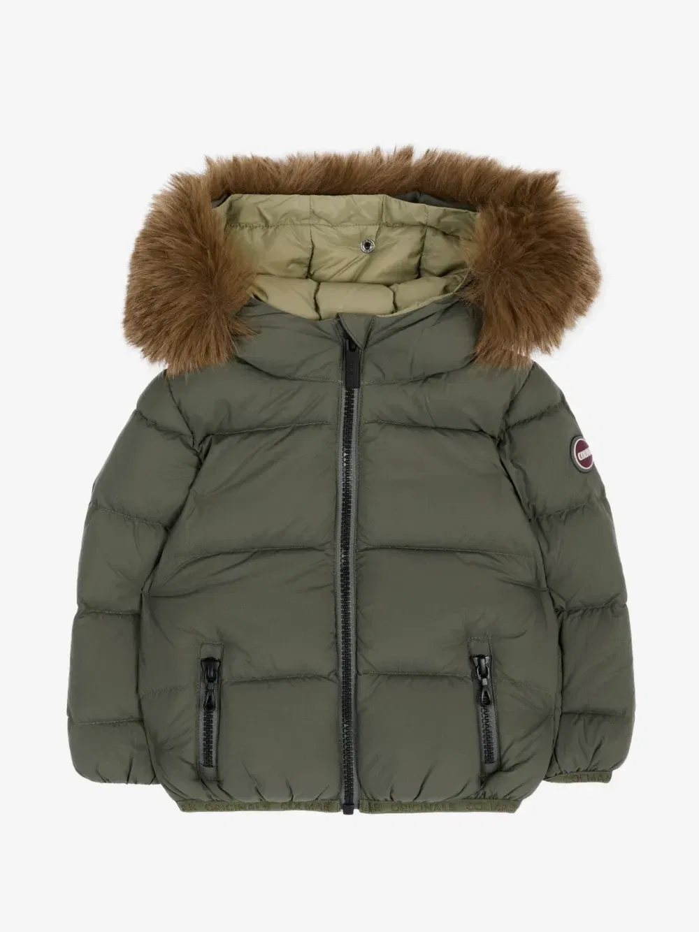 Куртка с набивкой и отделкой из искусственного меха Colmar Kids, зеленый