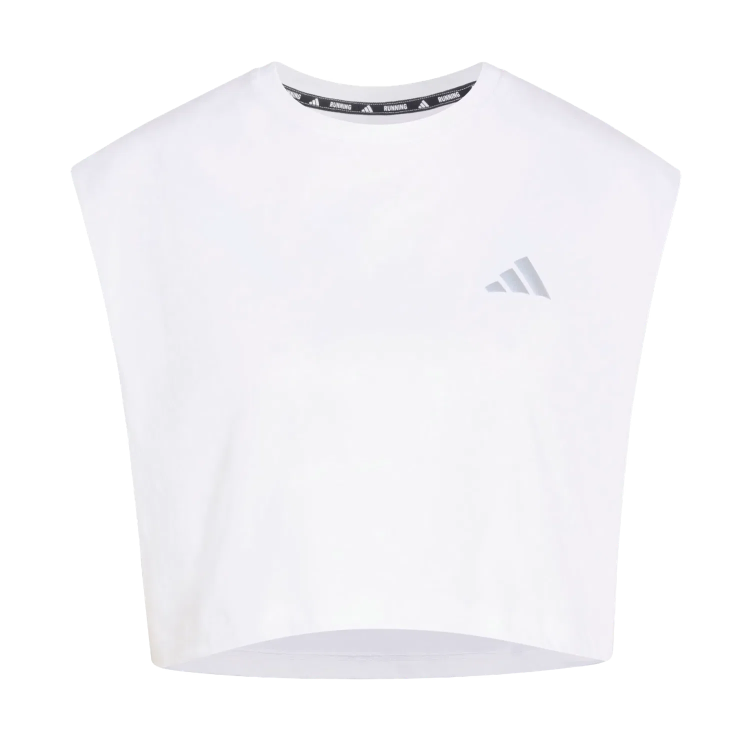 Женский беговой кроп-топ Adidas, белый