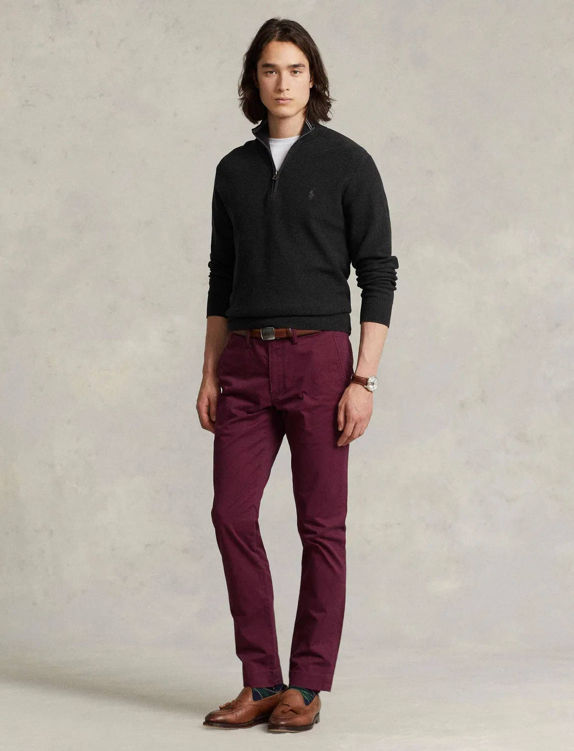 Брюки узкие Polo Ralph Lauren, Bordeaux — фото 2