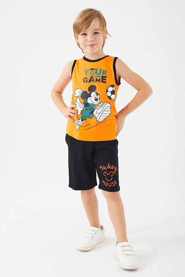 Детские шорты для мальчиков с принтом Mickey Mouse Bermudas Set Roly Poly, Oranj — фото 2