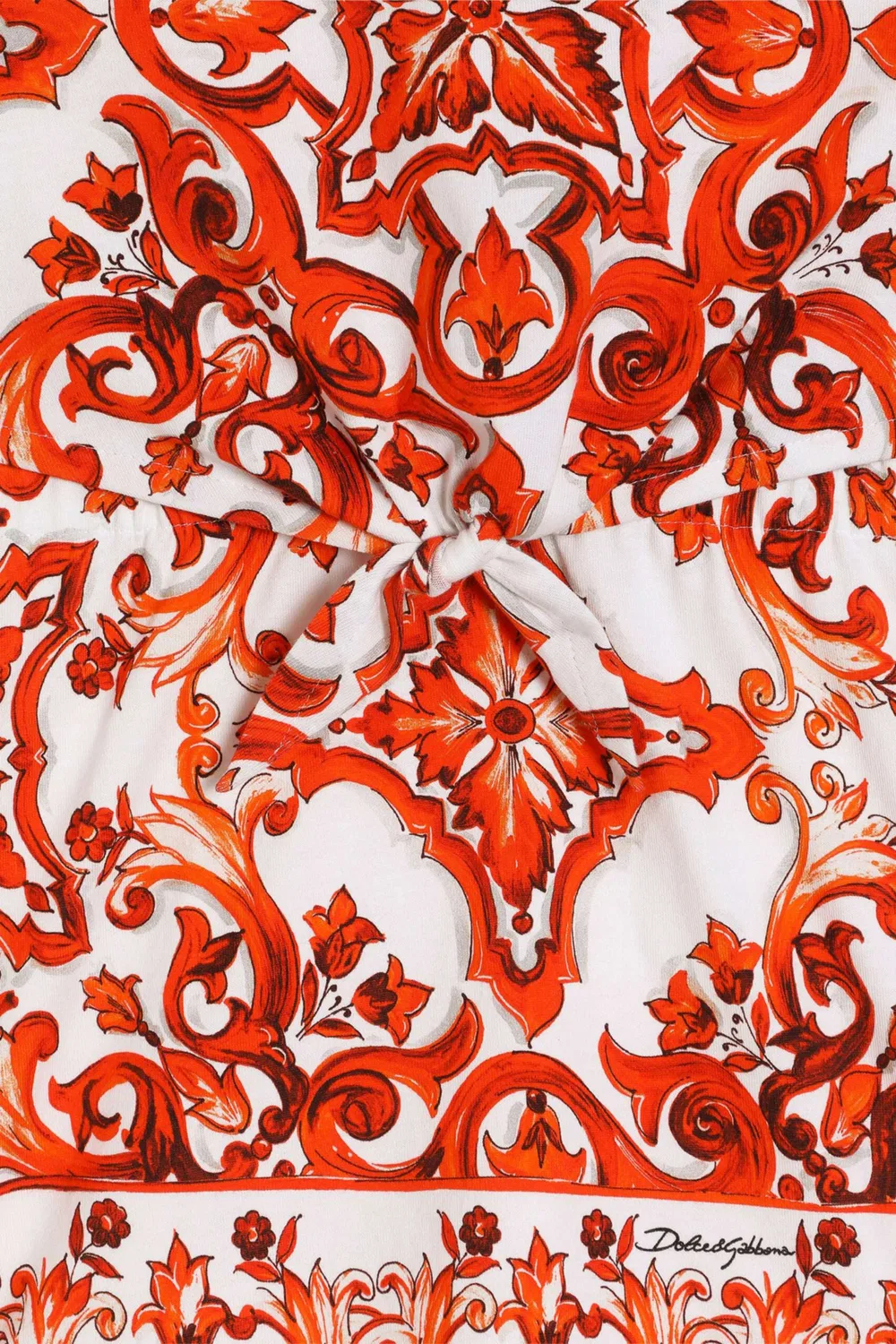 Платье с принтом майолика Dolce & Gabbana — фото 3
