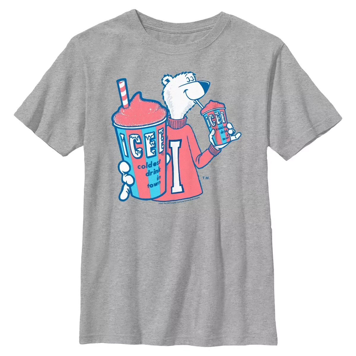 Детская футболка с принтом ICEE Coldest Drink in Town Icee, Athletic Heather