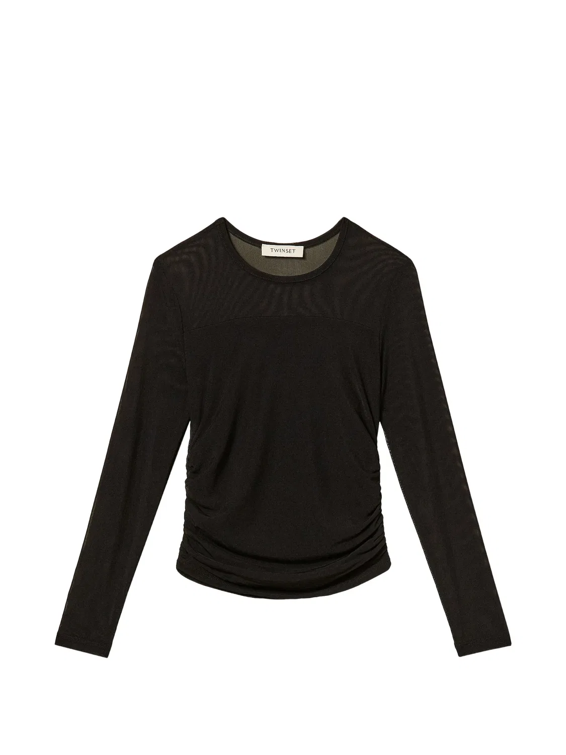 Футболка со сборками Twinset Kids, черный