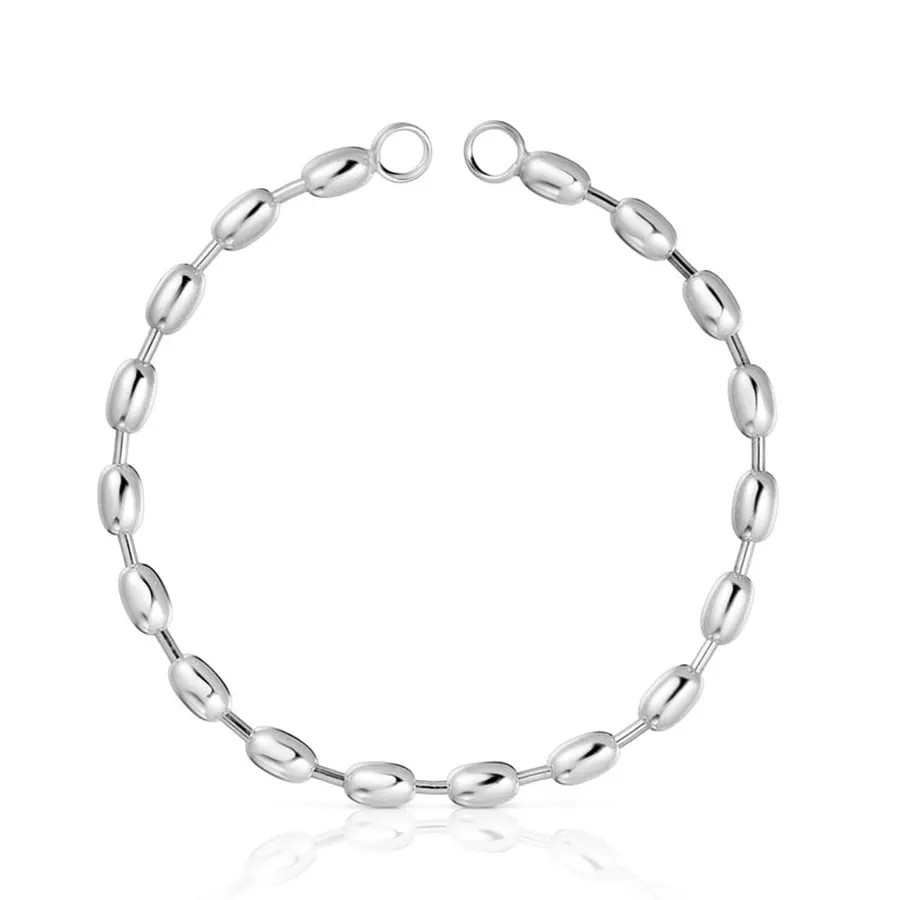 

Браслет Tous Hold Chain With Oval Ball Motifs, серебро