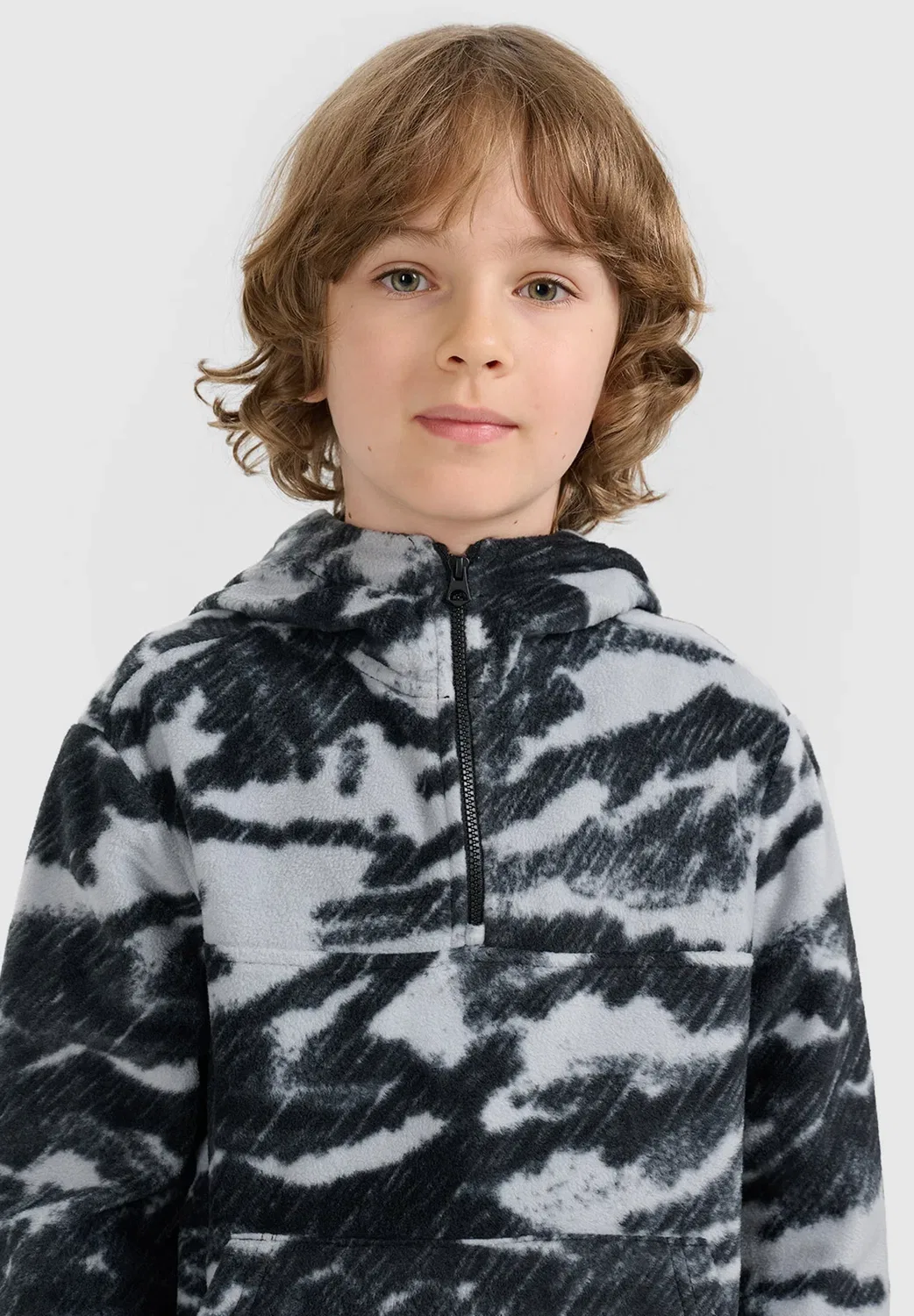 Polar Regular z kapturem chłopięcy - толстовка 4F, Multicolour Allover — фото 4