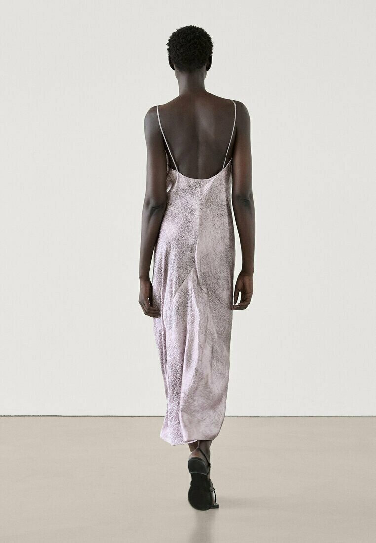 

Длинное платье LONG PRINTED Massimo Dutti, лиловый