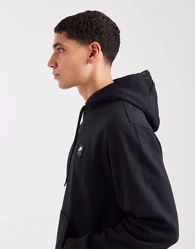 Худи Nike Air с графическим принтом, черного цвета — фото 4