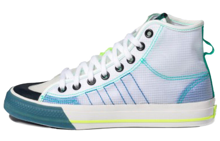 

Кроссовки Nizza Adidas Originals High Rf 'White Lush Blue', Синий, Кроссовки Nizza Adidas Originals High Rf 'White Lush Blue'