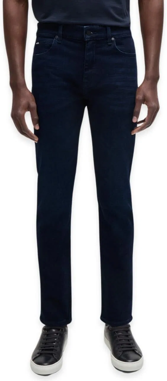 Джинсы прямые зауженные BOSS, Medium Navy Blue
