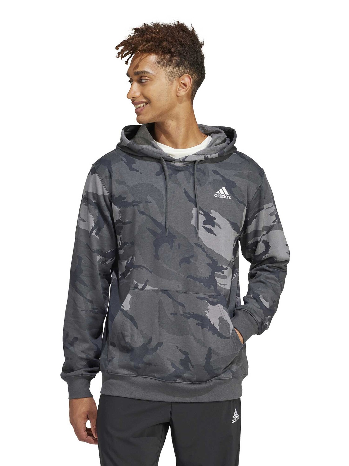 

Толстовка Adidas Sportswear Seasonal Essentials Camouflage Hoodie, черный