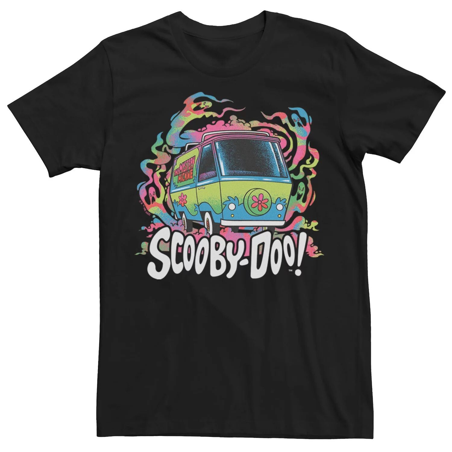 

Мужская футболка Scooby Doo Color Ghost Mystery Machine Licensed Character