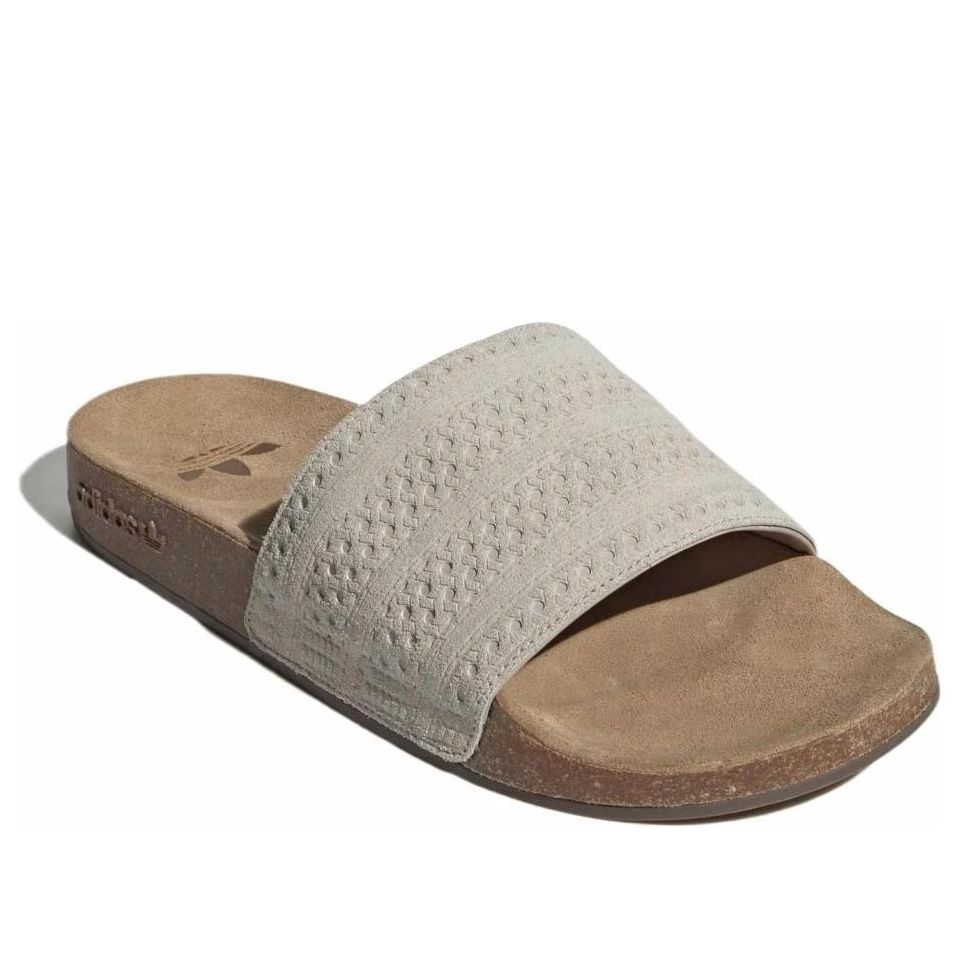 Шлепанцы Adidas Originals Adilette 'Wonder Beige Gum' — фото 2