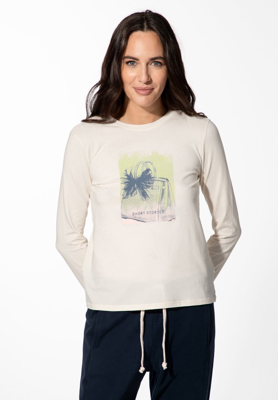 

Пижамный топ Short Stories SCHLAFSHIRT LANGARM HANDTASCHE, Beige