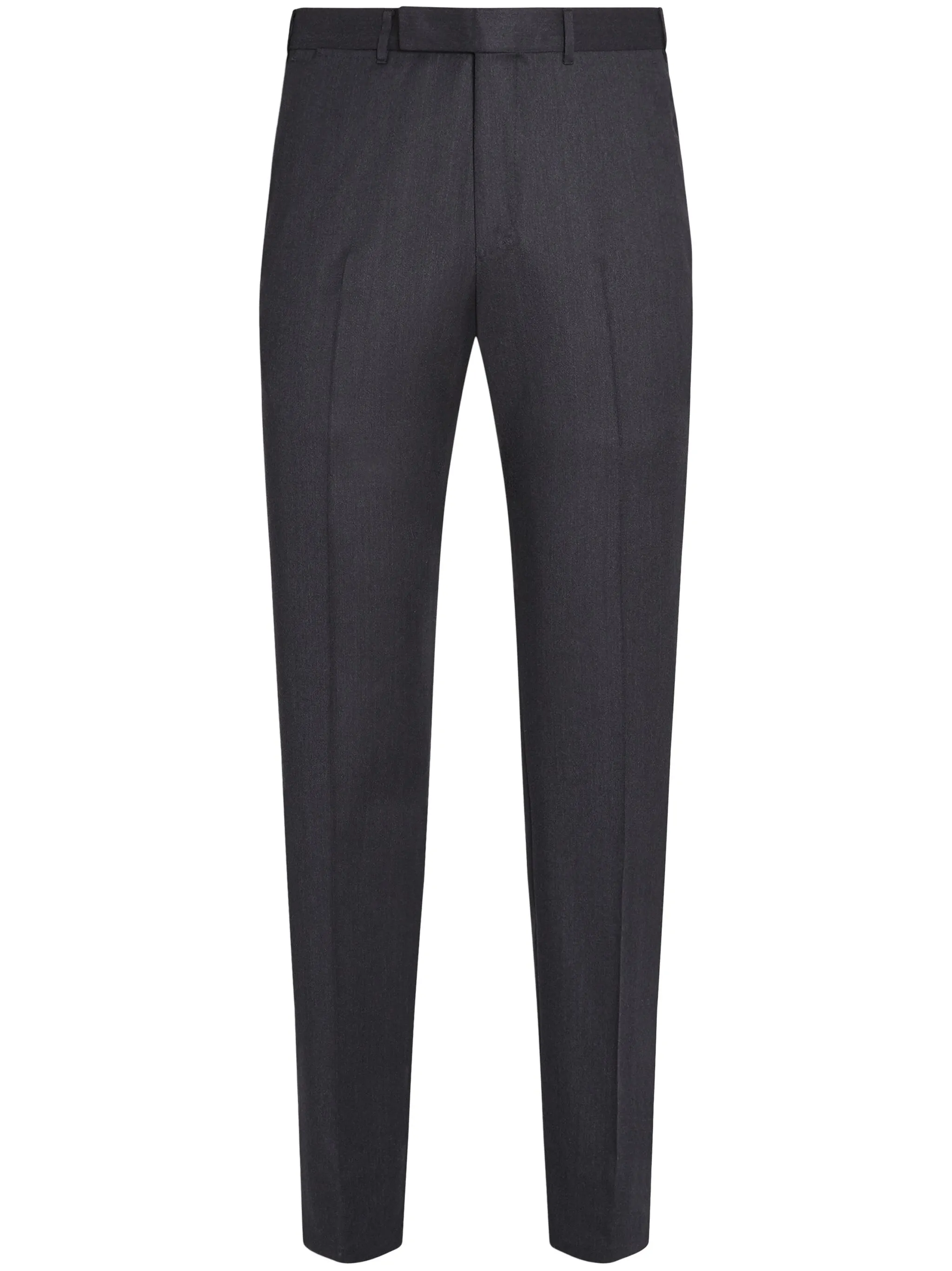 

Шерстяные брюки прямого кроя Zegna, серый