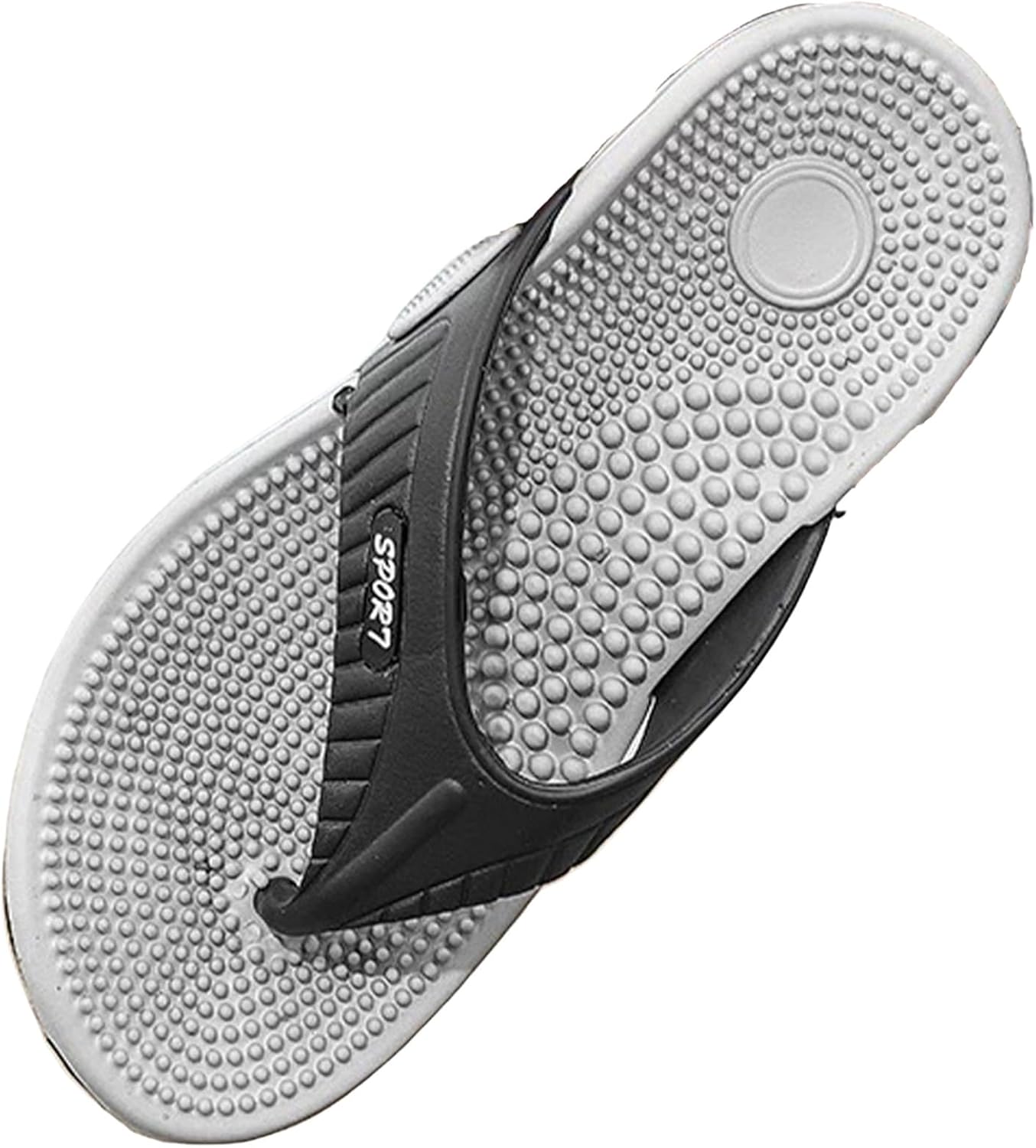 

Массажные тапочки Wang Damai с акупрессурой для пяточной шпоры, артрита и невропатии, облегчение боли, нескользящие массажные сандалии, вьетнамки с поддержкой свода для женщин и мужчин, серый