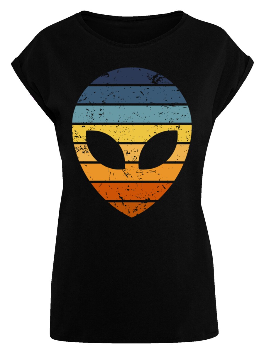 

Рубашка F4NT4STIC Alien Sonnenuntergang Retro, черный