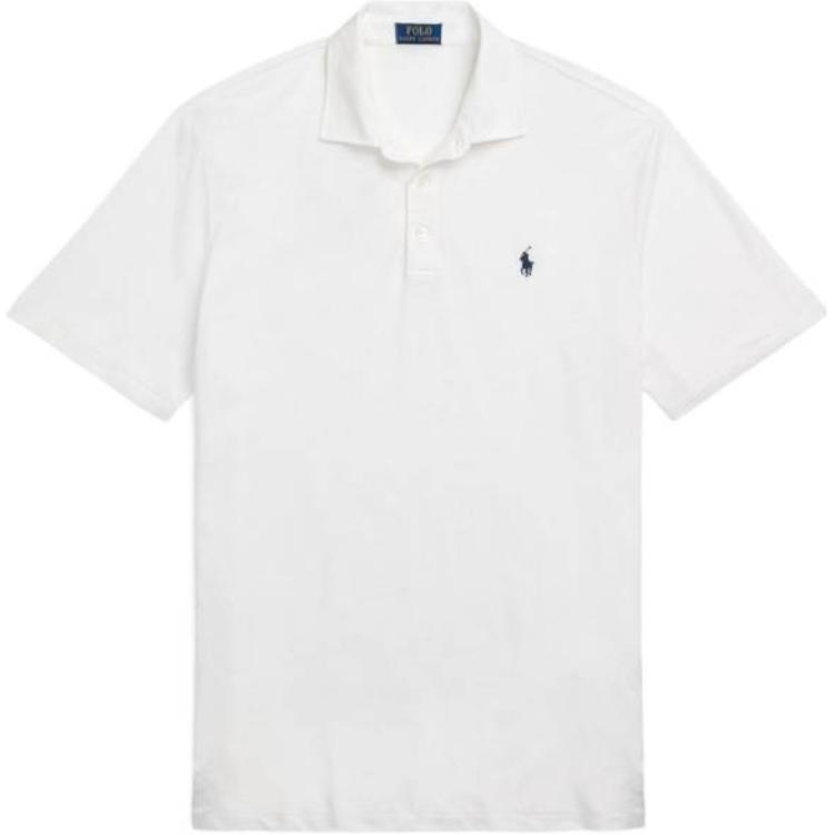 Поло с коротким рукавом и вышивкой Polo Pony Polo Ralph Lauren, белый — фото 3