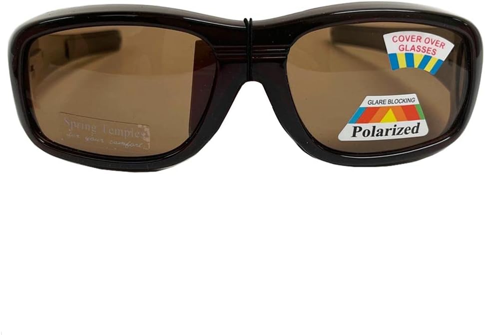 

1 шт. Большая поляризационная накладка, надевается поверх солнцезащитных очков, подходит для ношения с очками с диоптриями, для вождения, защита от УФ-излучения UV400 Generic, Black