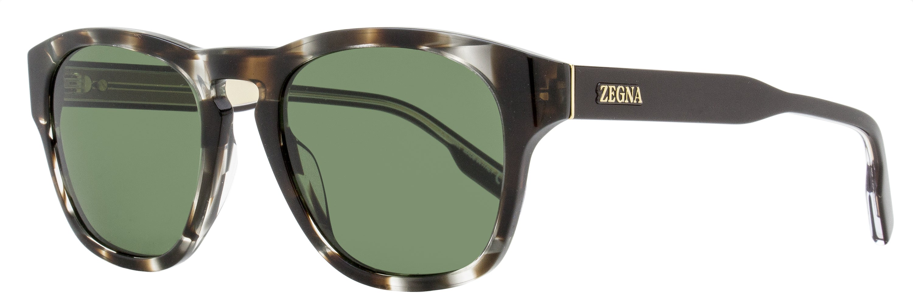 

Мужские солнцезащитные очки Zegna Keyhole EZ0221 50N Grey Havana 52 мм