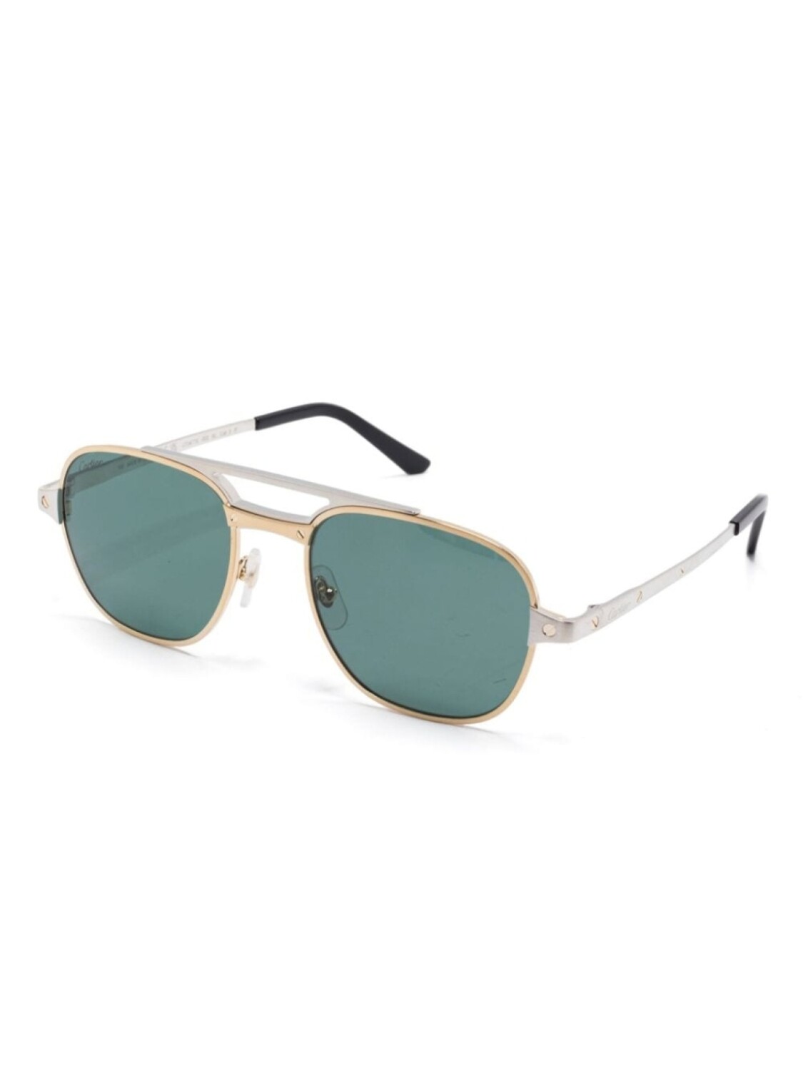 

Cartier Eyewear солнцезащитные очки Santos, серебряный