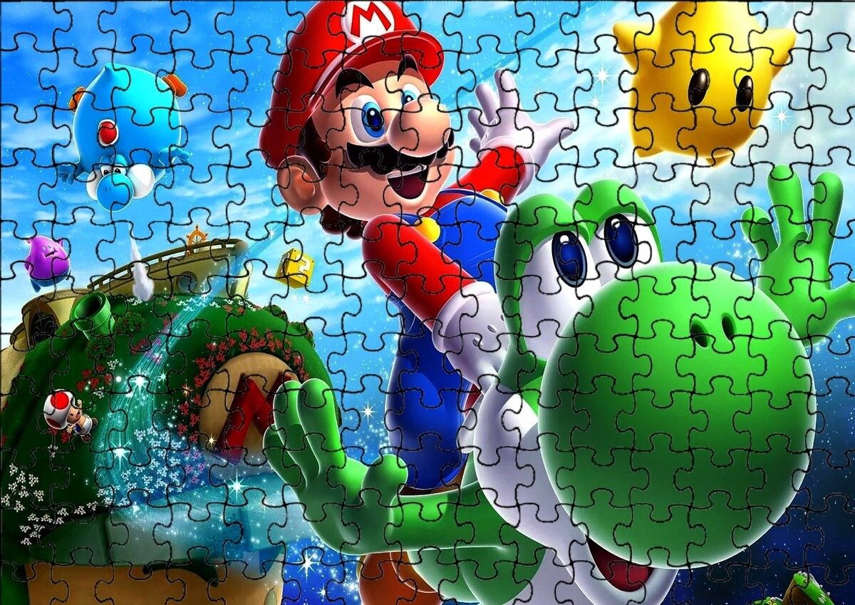 

Пазл 110 деталей: Super Mario Bros. + Сумка с принтом bez marki