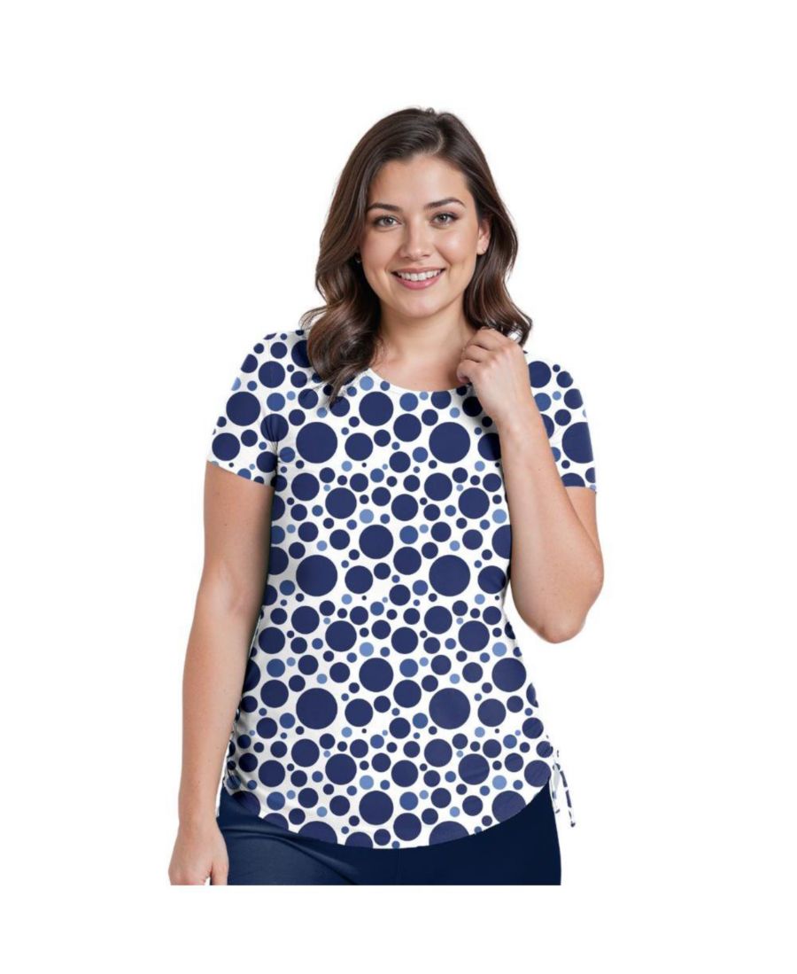 

Купальный топ и плавки/бюстгальтер Adele больших размеров с короткими рукавами Calypsa, Bubbly