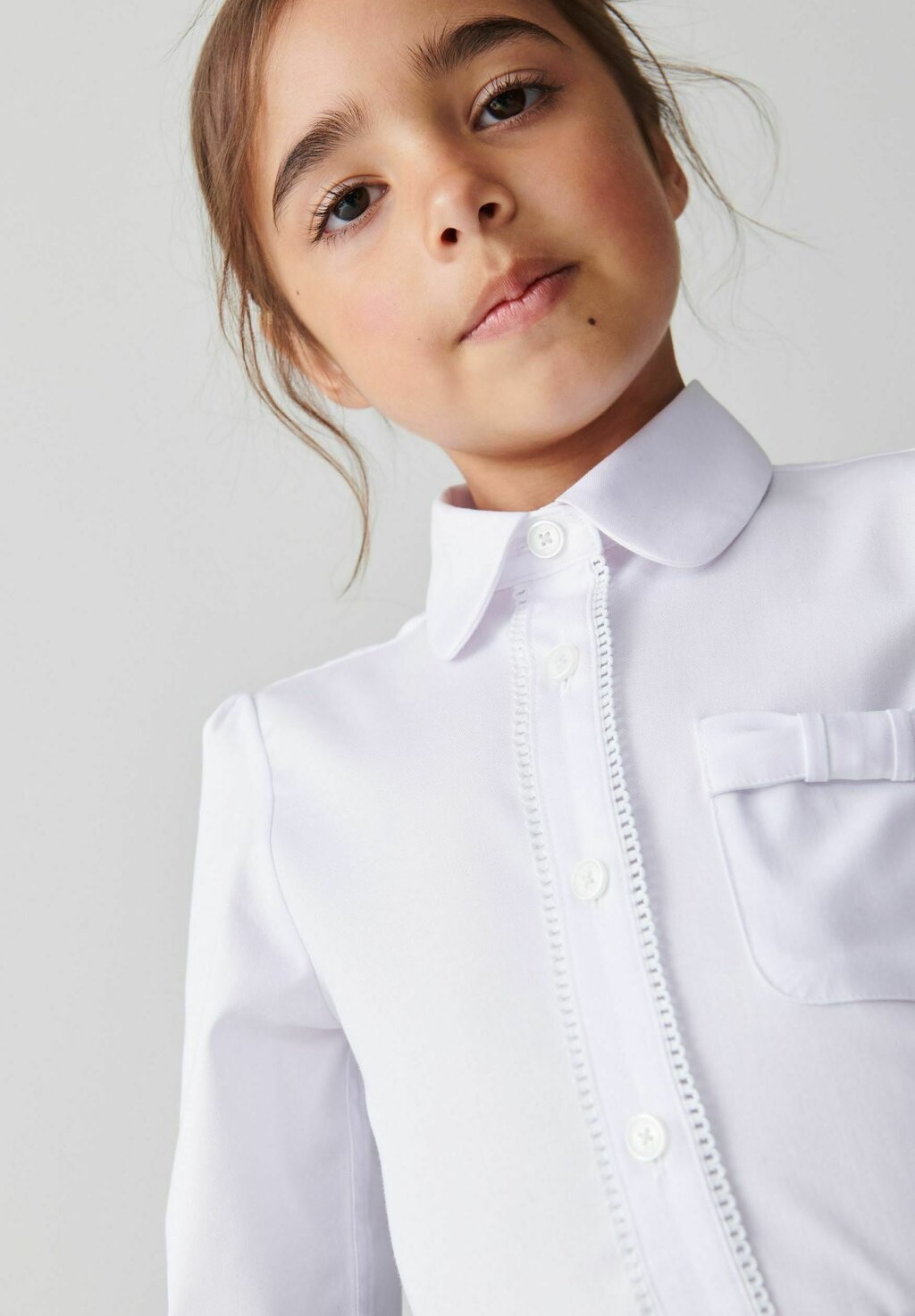 

Блузка на пуговицах School Long Sleeve Clarks, белая