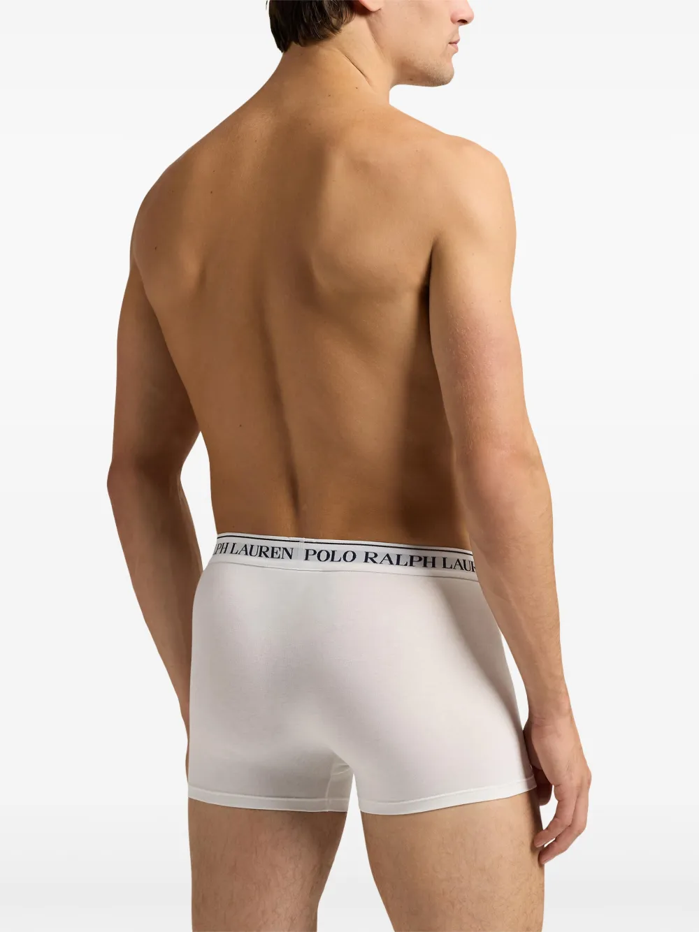 Комплект из пяти боксеров с логотипом POLO RALPH LAUREN, белый — фото 4