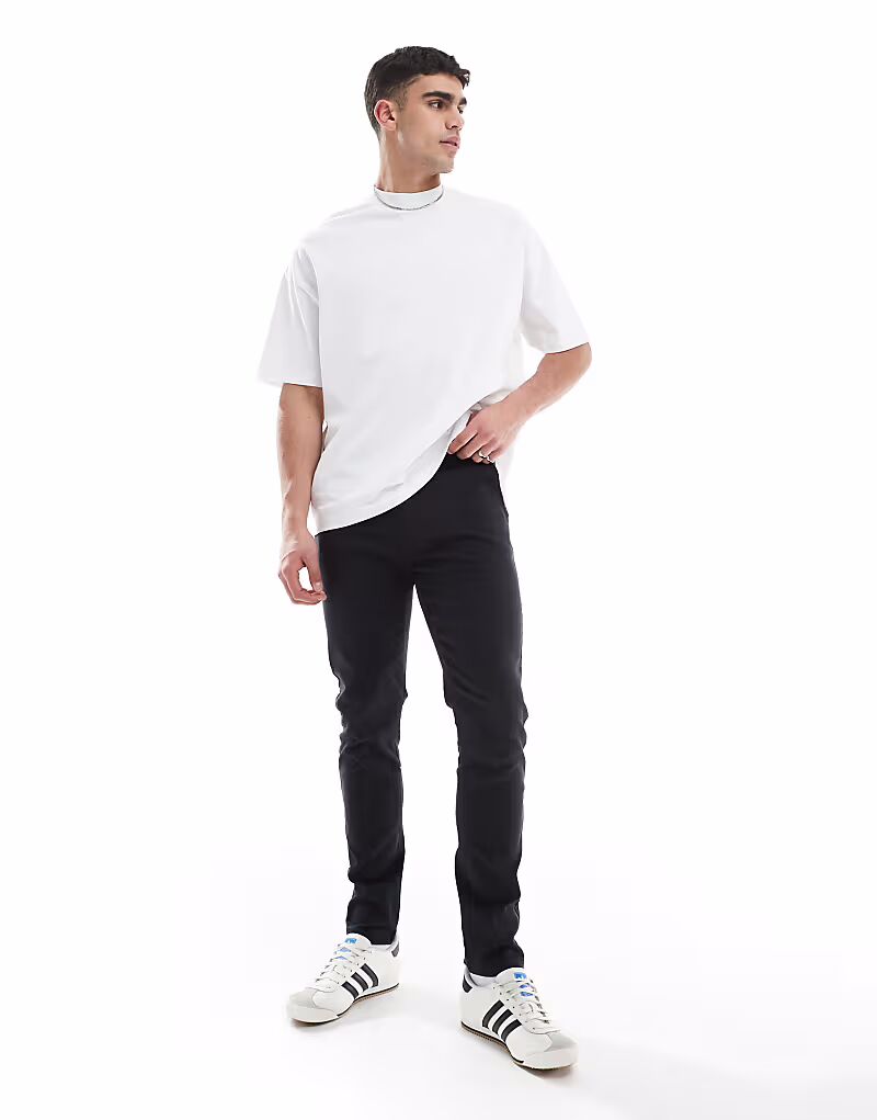 

Узкие брюки чинос ASOS DESIGN черного цвета