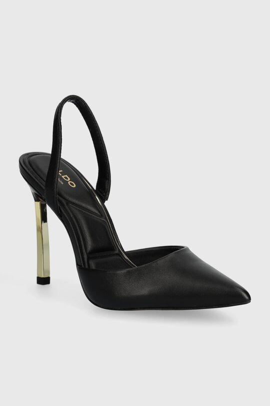 

Туфли из блестящей кожи на высоком каблуке Aldo, черный