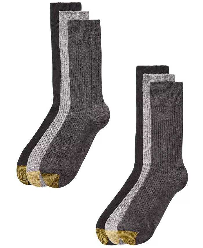 

Мужские повседневные носки Stanton (6 пар) Gold Toe, серый