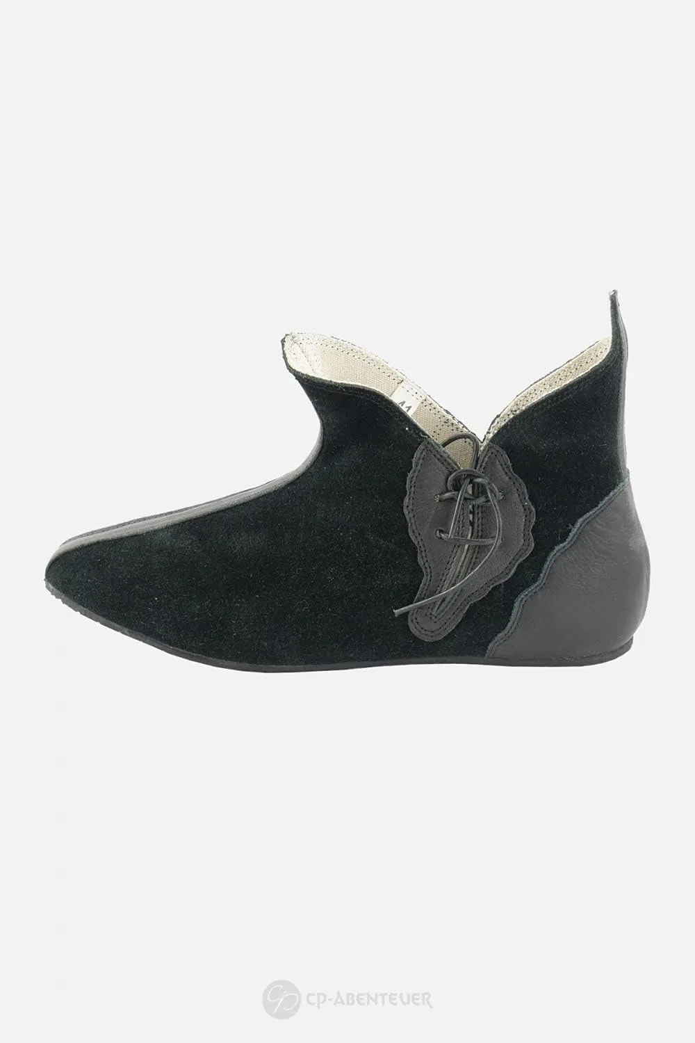 CP-Schuhe Средневековые замшевые туфли черного цвета — фото 2