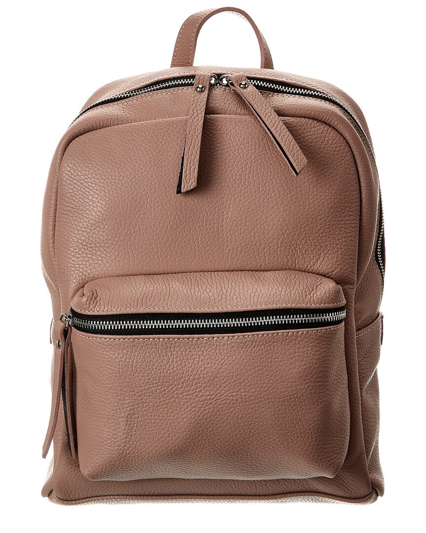 

Итальянский кожаный рюкзак Italian Leather, розовый