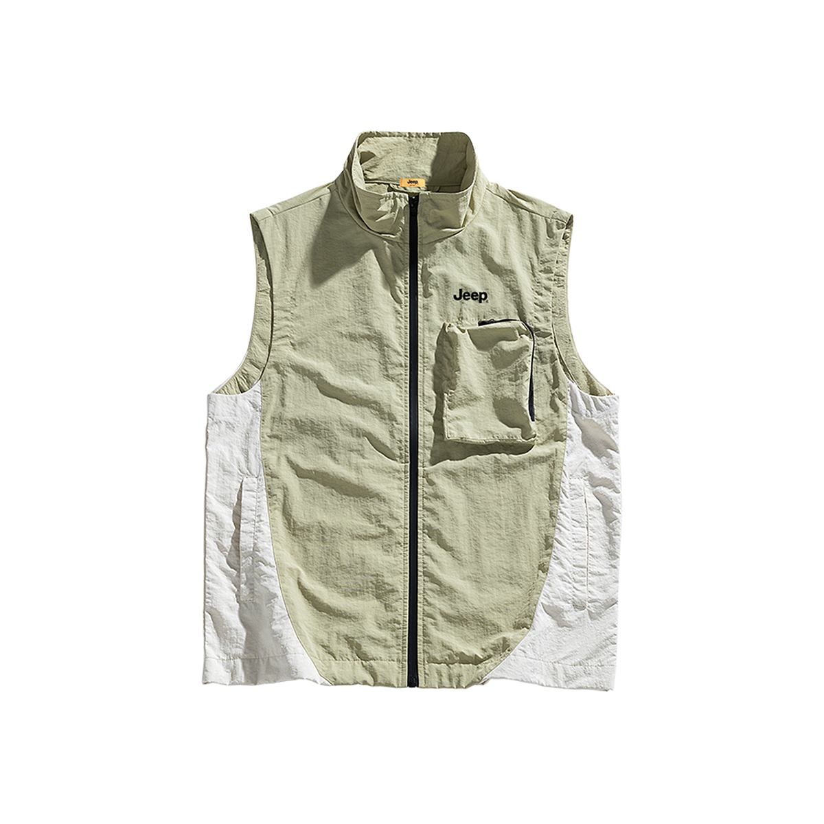 

Жилет Unisex Stand Collar тонкий Others Jeep, светло-mint