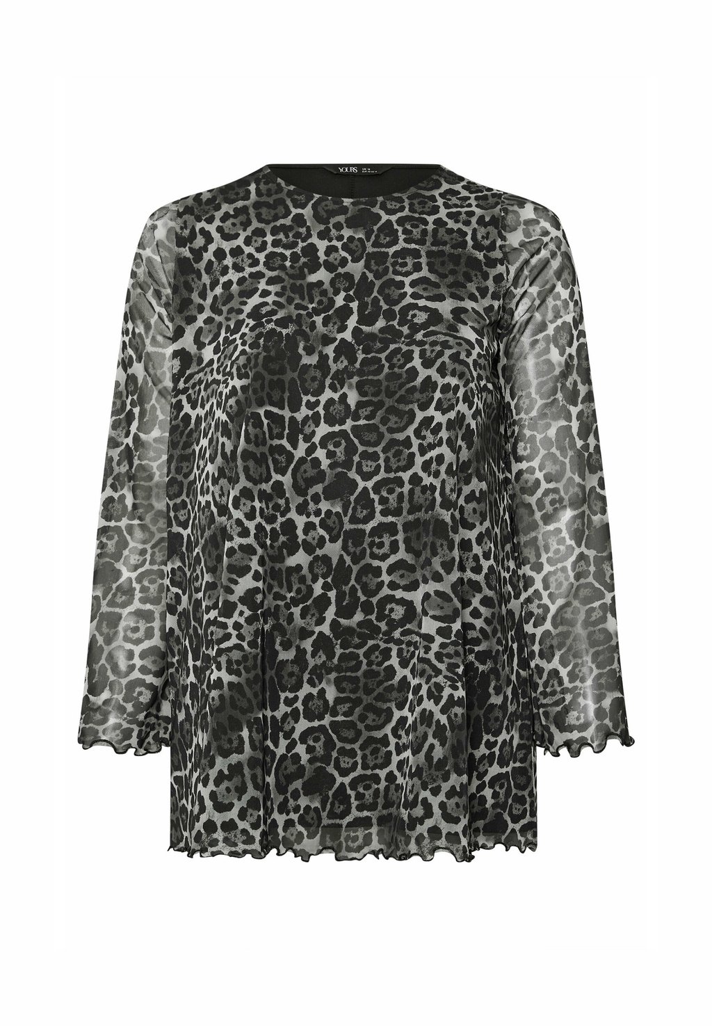 

Блуза LEOPARD Yours Clothing, серый