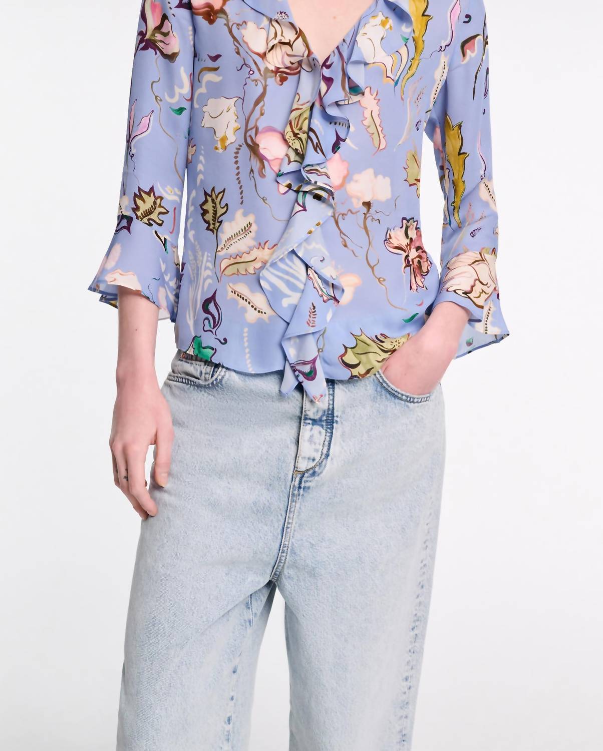 

Цветочная блузка с витым принтом DOROTHEE SCHUMACHER, Wicked Flower Print