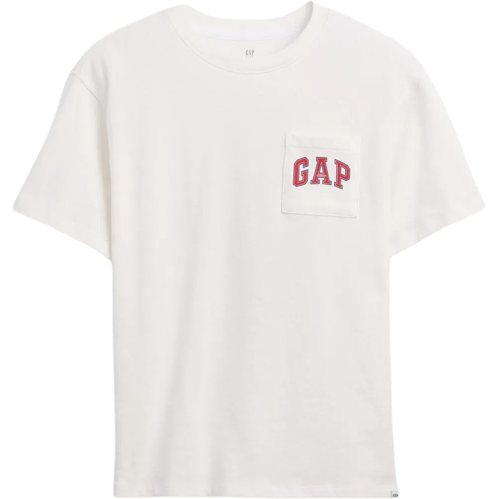 Футболка хлопковая Crew Neck GAP белая