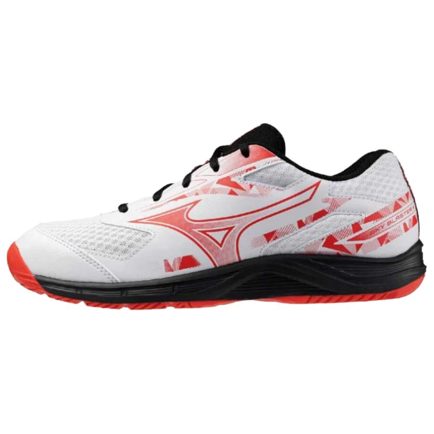 

Mizuno Скай Бластер 4 Уайд 'Уайт Поппи Ред' женские бело-красные, цвет White Red