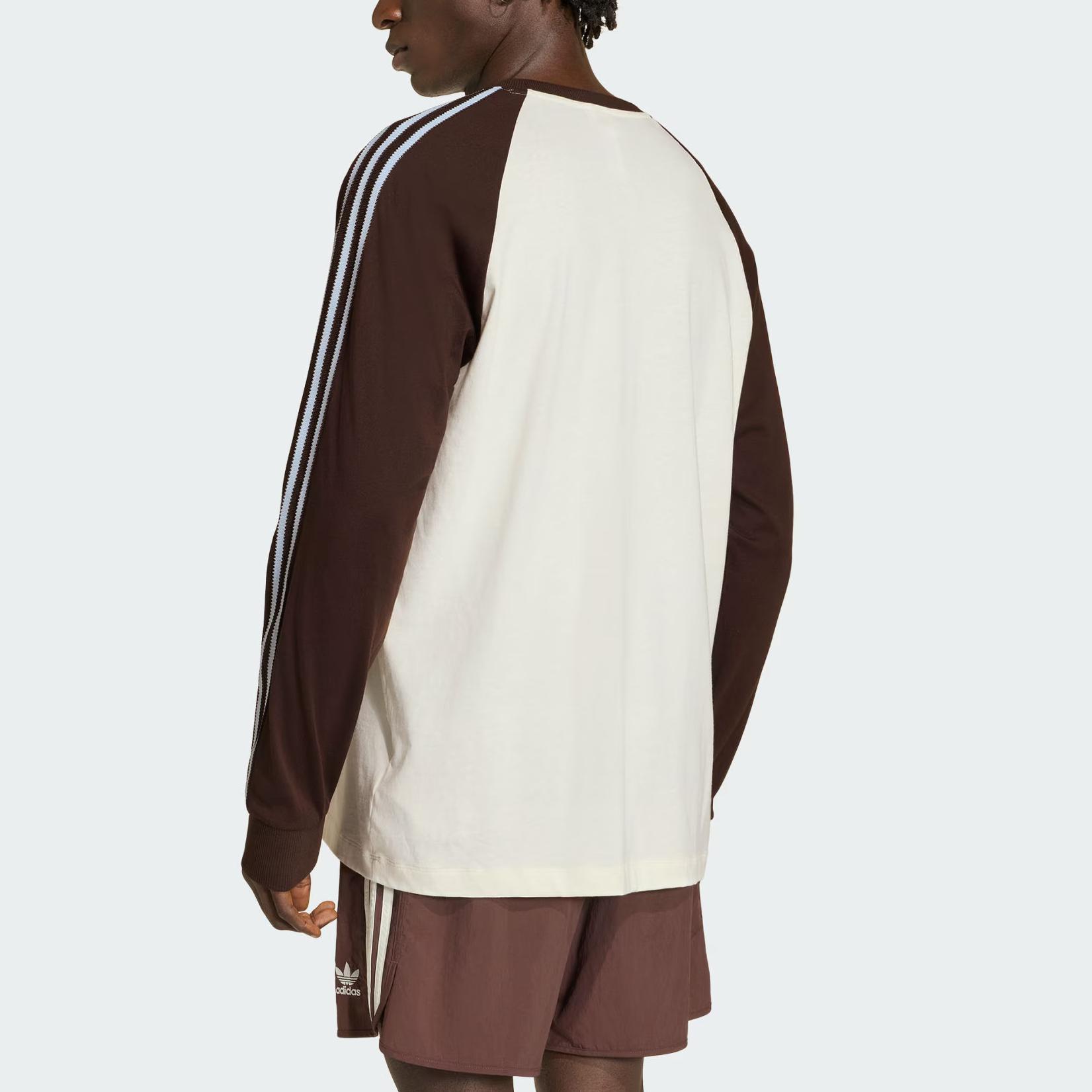 Футболка BC LS CALI мужская Adidas Originals, jade белый/aurora коричневый — фото 4