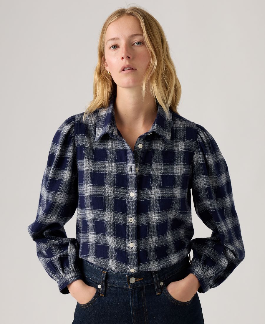 

Женская рубашка Journey Western Point с воротником-стойкой Levi's, Navy multi