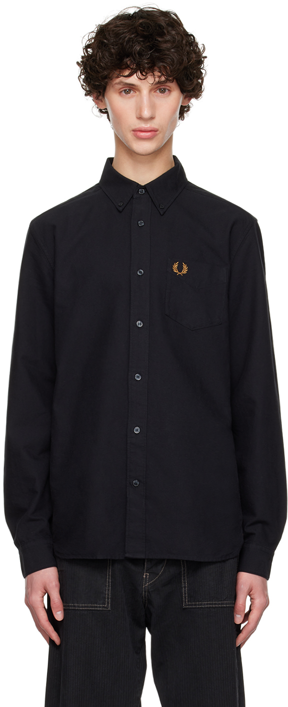 

Рубашка Оксфорд Fred Perry, черный