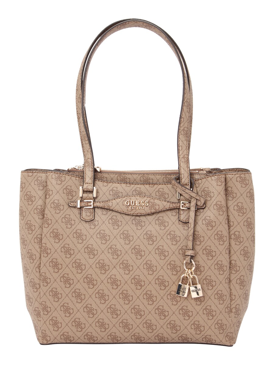 

Сумка через плечо GUESS KATYA MULTI COMP TOTE, Cappuccino/Dark brown
