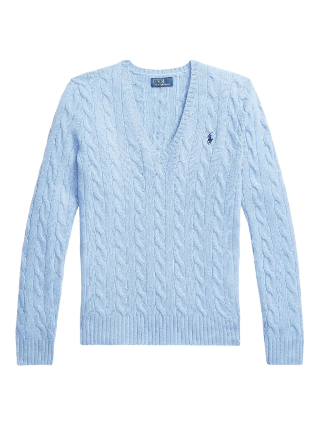 

Свитер косичной вязки Polo Ralph Lauren, синий